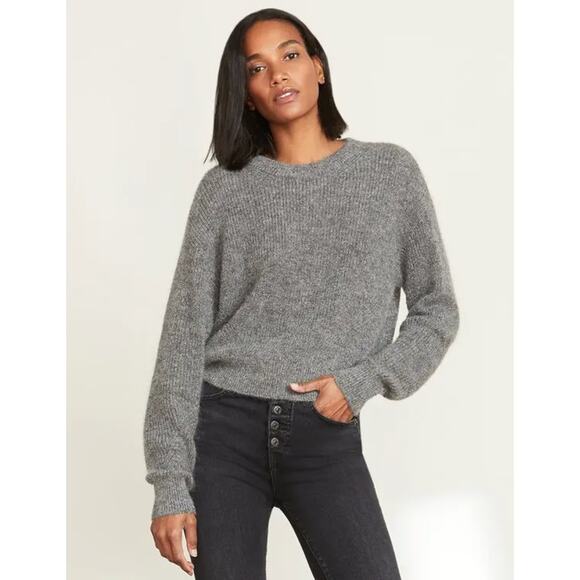 Veronica Beard Melinda Crewneck Mohair Gray Sweater Knit Pullover Size XS - Picture 2 of 7